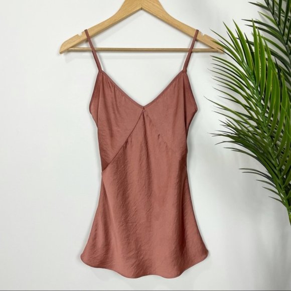 Aritzia Tops - Aritzia Wilfred Free Shelby Camisole Rust Satin
